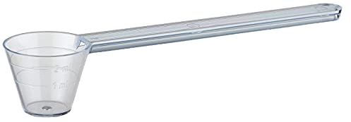 Kleiner Messlöffel Dosier-Löffel 3ml, 9.5 cm, transparent mit Skala 1ml und 2ml, 3 ml