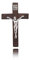 SHUCK24 Holzkreuz aus Jerusalem. Klassisches Holzkreuz mit der Inschrift INRI und den gekreuzigten Jesu Christi aus Metall ca. 4 cm hoch und 2,5 cm breit