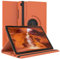 EAZY CASE - Tablet Hülle für Samsung Galaxy Tab A7 Schutzhülle 10.4 Zoll Smart Cover Tablet Case Rotationcase zum Aufstellen Klapphülle 360° drehbar mit Standfunktion Tasche Kunstleder Orange
