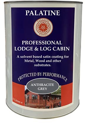 Palatine Professional Log Cabin Paint 5lt (Shadelight Grey)