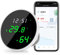 WiFi Thermometer Hygrometer Monitor: Smart Humidity Temperature Sensor with LED Backlight Display, App Notification Alert, Data Storage Export, Temperature Humidity Gauge Compatible with Alexa(Round)