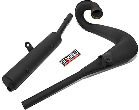 Pot d'échappement Giannelli Enduro en fer pour Yamaha DT 50 R 82-89