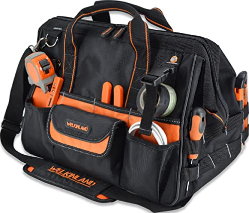 WELKINLAND Borse portautensili da 16, borsa portautensili a 34 tasche, borsa portautensili per uso intensivo, borsa portautensili aperta, borsa portautensili HVAC