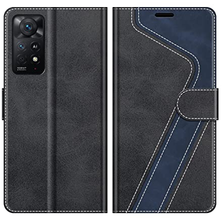 MOBESV Custodia per Xiaomi Redmi Note 11 Pro 5G, Cover a Libro Magnetica Custodia in pelle Per Xiaomi Redmi Note 11 Pro 5G, Elegante Nero