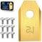Power Werk® - Replacement Blade for Robotic Lawnmower - Compatible with Husqvarna/Gardena/Yard Force with Screws - Universal Replacement Blades - Lawn Robot Knife Set - 9 Pieces