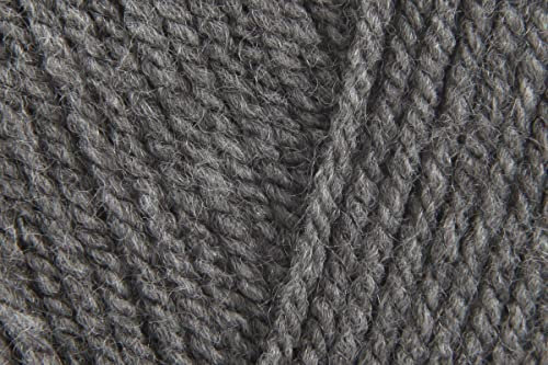 Sirdar Hayfield Bonus DK Crochet Yarn, 100% Acrylic Double Knitting Wool for Sweaters Jumpers Toys - 100g Ball - Dark Grey Mix (790) - Single (1 Ball)