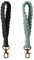 AOKSUNOVA Schlüsselanhänger Makramee Set Schlüsselanhänger Band Schlüsselband Schlüsselbund Keychain Schwarz + Grün