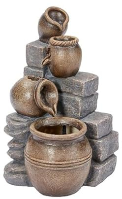 Smart Solar Pot Falls Hybrid Water Fountain