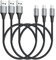 HOTNOW Short Micro USB Cable 0.5m 3Pack, 50cm Android Charger Cable Fast Charging Cord for Samsung Galaxy S7 S6 S7 Edge S5,Note 5,PS4 and More Micro Devices
