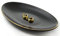 HANKOR Ceramic Key Bowl for Entryway Table, 7 x 4 Key Dish Tray Catch All Bowl, Small Decorative Bowl for Key Jewelry Ring, Black
