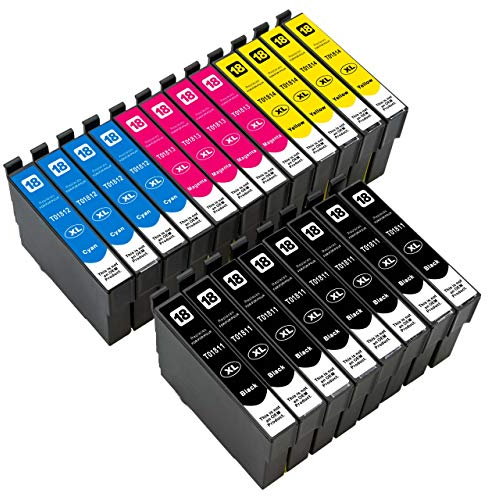 ESMONLINE 20 er Set Multipack kompatible Druckerpatronen als Ersatz für Epson 18 XL für Expression Home XP-425 XP-30 XP-200 XP-310 XP-315 XP-400