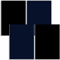 4Pcs Down Jacket Repair Patch,Nylon Repair Patches,Iron on Patches Self-Adhesive,Nylon Self Adhesive Waterproof Patches,for Pants Clothes Tent,14.5 x 20 cm(Black&Dark Blue)