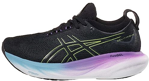 ASICS Nimbus 25 Donna Laufschuhe Schwarz Gelb