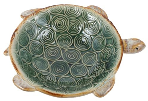 Holibanna Ceramic Crafts Turtle Jewelry Tray Animal Ornaments Soap Box Jewelry Storage Tray Small Jewelry Tray Ceramic Ring Holder Decorative Plate Key Bowl Ceramics Shower Tray Sea turtle
