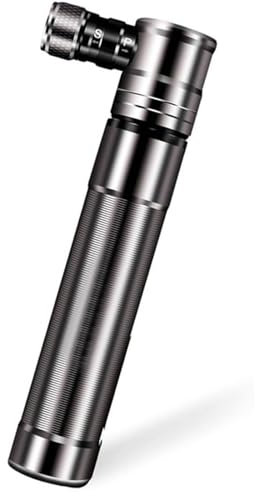 Buziba Bomba de bicicleta portátil Bomba de bicicleta Bomba de neumáticos de bicicleta de carretera Inflador de baloncesto Pequeño compresor de aire de mano Mini bomba inflable de alta presión (plata)