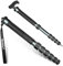 Manbily 32mm Tubo Monopiede per Fotocamere 44cm-174cm Monopiede in Alluminio Max. 15KG con Impugnatura Bastone da Passeggio DSLR 6 Sezioni con Telefono Clip Videocamera (Grigio Metallo) A-666L