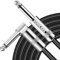 SONICAKE Cable de guitarra 6m Cable de instrumento de guitarra 6.35mm Derecho a Conectores de Forma L Negro