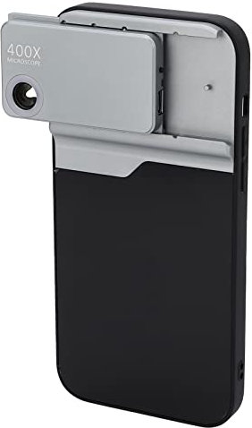 400x Digital Microscope Phone Case,Portable Microscope Lens with LED Light,Pocket Mini Phone Microscope Lens HD Small Mini Phone Microscope Lens,Digital Microscope Camera Attachments for Kids Adults