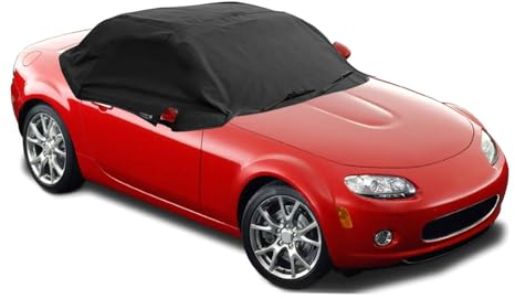 Soft Top Dachschutz Halbabdeckung, 420D Wetterfeste Halbgarage Fit für 2014-2023 MX-5 MK4, Schwarz
