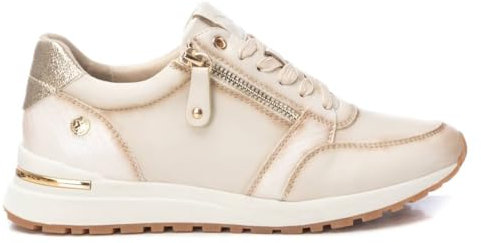 XTI - Zapatilla Mujer Beige - Calzado Cómodo y Versátil - Moda Casual - Modelo 14320203 (Talla 40)