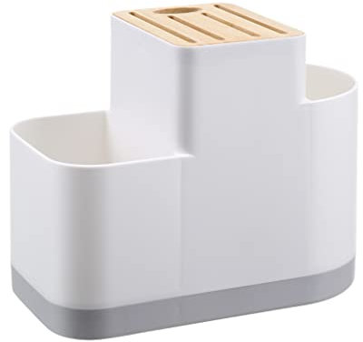 X-Institute Escurridor Cubiertos Estilo Nórdico con Ranuras para Cuchillos Estante Secado Utensilios Encimera Cocina Cubiertos Palillos Tenedor Cuchara Organizador Carrito