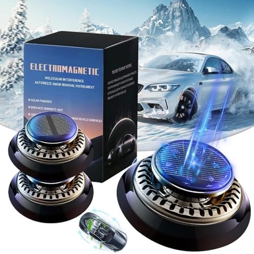 Tragbare Kinetische Molekularheizung, 2025 Neu Auto Enteiser Mini Heizung Auto Diffusoren für ätherische Öle, Elektromagnetische Molekulare Interferenz Frostschutzmittel (2PCS)