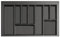 MAX - new, sturdy cutlery tray - allows the cutting of edges - size: 400mm-900mm, graphite (690mm-750mm x 490mm (800mm cabinet))