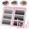 Aomig Extension Faux Cils Individuel, 570 Pcs Kit de DIY Extensions de Cils Professionnel en Bouquets Individual avec Lash Bond, Natural D Curl Cils pour Débutants(30D+40D+50D+60D+80D+100D, 8-16mm)