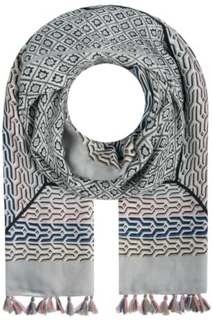 Majea Halstücher Damen Tuch Kopftuch Halstuch Schal Damen-Schal Tücher Stola (880036) (grau 16)