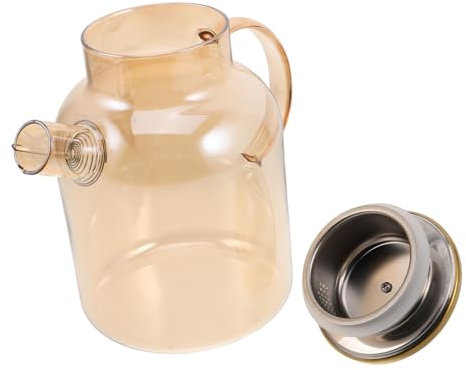 CHICAMPERA Jarra De Vidrio Templado De Gran Capacidad Con Asa Para Bebidas Frías y Calientes Para Té Jugos y Agua De Olores Diseño Elegante y Funcional