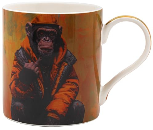 Lesser & Pavey Urban Art Champ Life Mug | Hot & Cold Drinks, Fine China, Home & Office, Comfortable, Easy-To-Hold