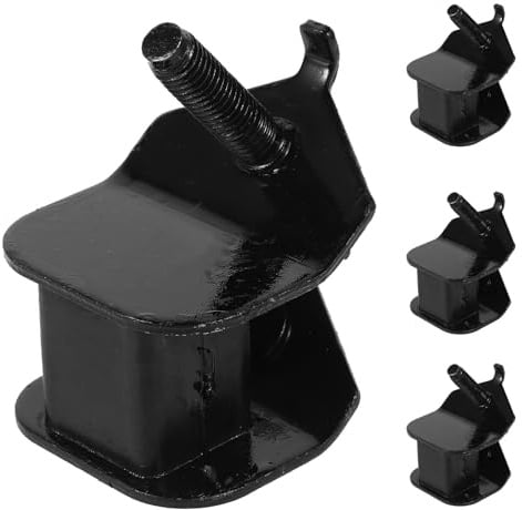 PAMINGONO 4 Stück Teiliges Gummi motorlager Dieselgenerator Stoßdämpfend und Vibrationsreduzierend Robustes Eisen rubber material Installieren Geräuschmindernd Passend für Motoren