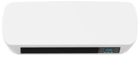 BRICOZONE Termoventilatore Ceramico Da Parete 2000W Con Telecomando Timer Programmabile Display LED Protezione IP22 Termostato Regolabile Riscaldamento Rapido Per Bagno Camera E Ufficio