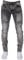New ENZO Mens Stretch Skinny Fit Biker Blue Denim Jeans 36 W X 34L Black Acid