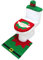 semen 3pcs Weihnachten Toilette Abdeckung Tank Teppich Bad Satz Weihnachtsdekoration Weihnachtsdeko WC-Sitzbezüge Toilettendeckelbezug