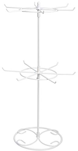 BESTOMZ Schmuckständer Schmuck Organizer für Ohrringe/Ketten/Armbänder (Weiß)