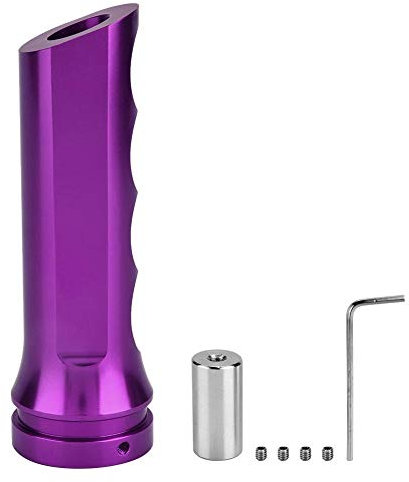 Coperchio freno a mano Suuonee, copri freno a mano in alluminio per auto universale Custodia protettiva per freno a mano(Viola)