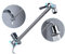 Tecmolog Brass Shower Extender Arm 11 Inch Height & Angle Adjustable Shower Head Extension Arm Chrome with Lock Joints, HPF022