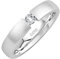 GIORO Emilia Damen Ring Verlobungsring Antragsring 925 Silber *handgefasster Stein* Weißgold Platin Optik mit Gravur (64 (20.4))