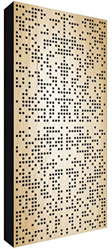 Addictive Sound Panneau Acoustique Mural 'WOOD' 120x60x11 cm - Diffuseur Acoustique Bois - Panneaux Acoustiques Pour Home Studio Musique - Panneau Bois Mural - Diffuseur Binaire - Naturel