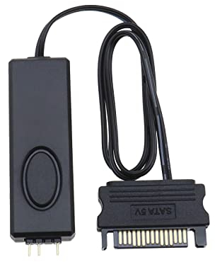 Contrôleur ARGB Contrôleur d'alimentation ARGB pour Câble Séparateur ARGB 3 Broches 5V Éclairage LED en Plastique SATA Pin RGB Contrôleur