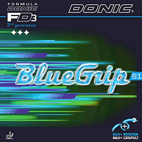 DONIC Belag BlueGrip S1, schwarz, 2,3 mm