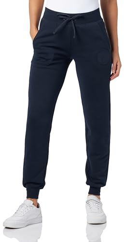 Emporio Armani Damen Emporio Armani Women's With Cuffs Fuzzy Fleece Sweatpants, Marine, L EU