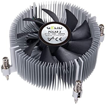 Gelid Solutions Radiatore Polar 2-1U con ventola PWM intelligente e cuscinetti a sfera - Dimensione 42 mm - TDP 80 W - Pasta termica prima dell'applicazione.