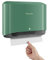 modunful Dispenser di asciugamani di carta da parete, dispenser di asciugamani di carta multipiega, porta asciugamani di carta pieghevole per bagno installazione senza foro, copertura in ABS verde