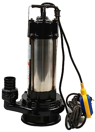 Schmutzwasserpumpe Abwasserpumpe aus Edelstahl Tauchpumpe Schmutzwasser Elektrische Tauchpumpe mit Schwimmerschalter 1.5KW 2PS 36000 L/H