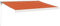 vidaXL Markise, Sonnenmarkise Einziehbar, Gelenkarmmarkise für Terrasse Balkon, Sonnenschutz Terrassenmarkise Balkonmarkise, Orange Braun 3,5x2,5m Stoff Aluminium