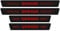 4Pcs Car Sill Protectors Strips for Nis-san Qashqai J10 J11 J12, Anti Scratch Carbon Fiber Car Door Edge Entry Kick Plates Guards Stickers Styling Decorative Accessories,Red