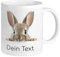 GRAZDesign Taza de cerámica con diseño de conejo con nombre, regalo para niñas y niños, 330 ml