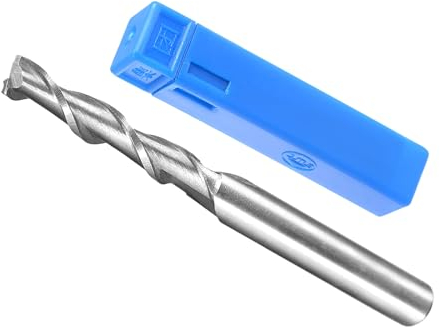 CoCud 2-Flöten Spiralfräser, 5mm Durchmesser 30mm Länge, Hochgeschwindigkeitsstahl Gerade Fräser mit Aufbewahrungsbox - (Anwendungen: für Sperrholz Hartholz Kunststoff)